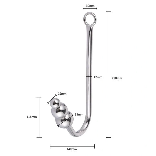 Anal and Cuffs Collar with Beaded Hook Elegant 5334 0717